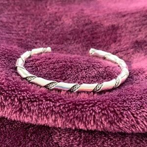 Sterling Silver twisted cuff bracelet